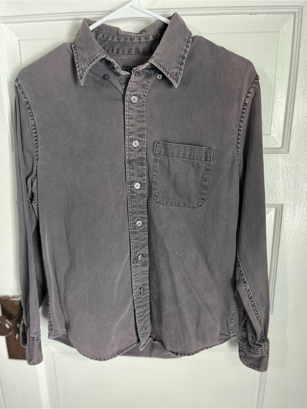 Abercrombie & Fitch men’s Faded Gray Casual Button-Down Shirt size xs